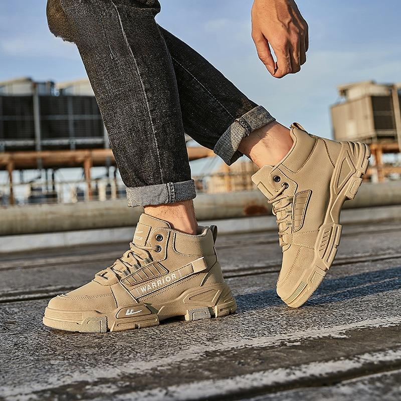 Men's shoes Martin boots summer new high-top outdoor tooling shoes hiking shoes men's sports boots