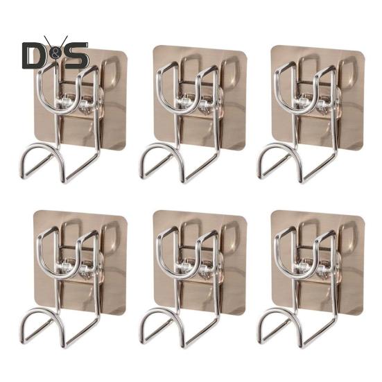 3/6/12 szt. Haki do przechowywania Wieszak na miskę Mocne obciążenie Łatwe w montażu Zdejmowane Wodoodporne Haki łazienkowe pod prysznic