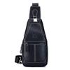 STEEL LION Men's Genuine Leather Breast Bag, First-layer Cowhide Chest Bag, Retro Casual Style Shoulder Bag.
