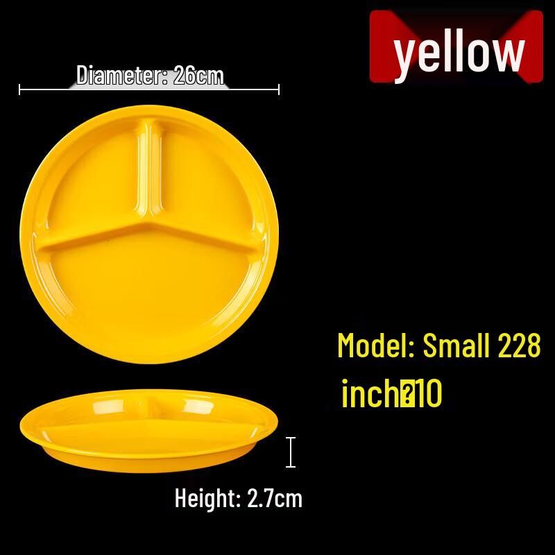 

Oval Melamine Divided Canteen Plate