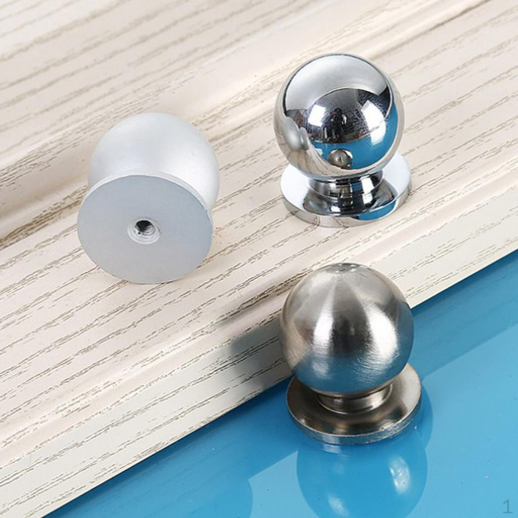 Metal Door Pull Knob Ball Handle For Cabinet Cupboard Wardrobe