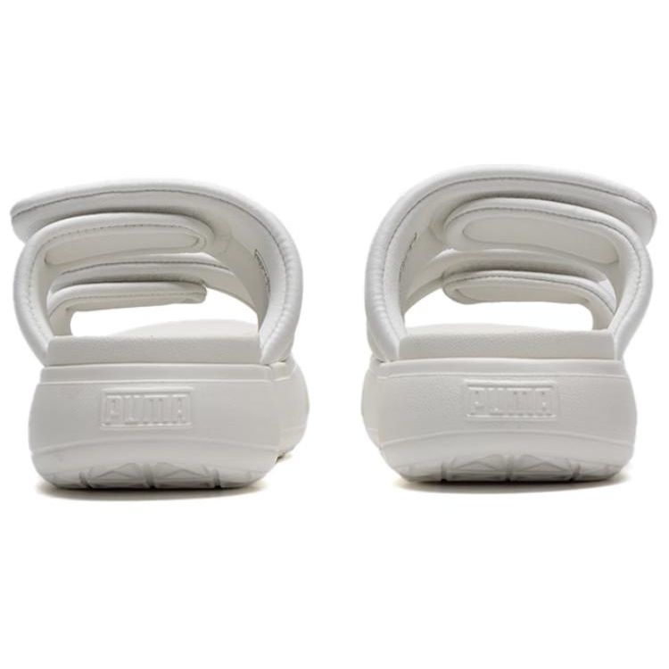 Puma Mayu Puffy Slides Breathable Durable One-Strap Sandals Women Slides White 399450-01
