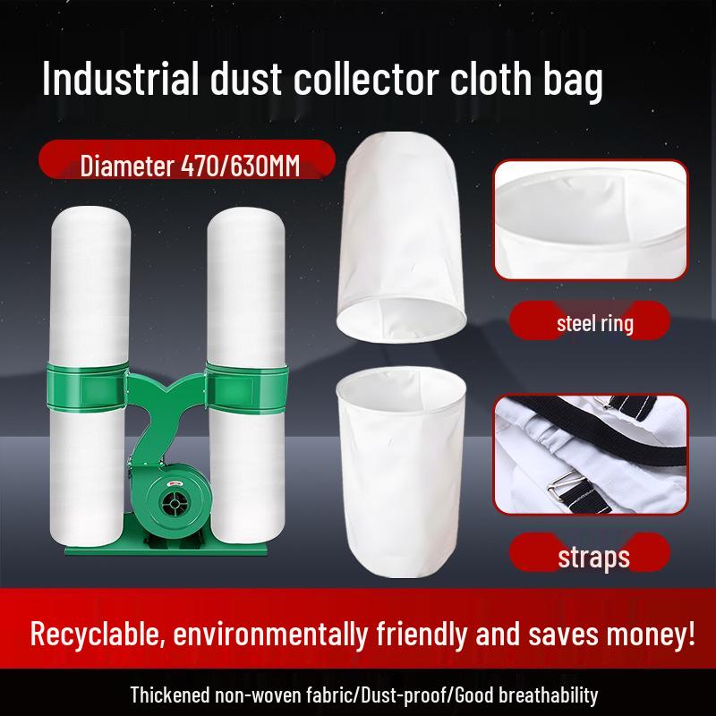 

Woodworking Dust Collection Vacuum Filter Bag for Industrial Use Tie-up Top Bag (Diameter 470MM)