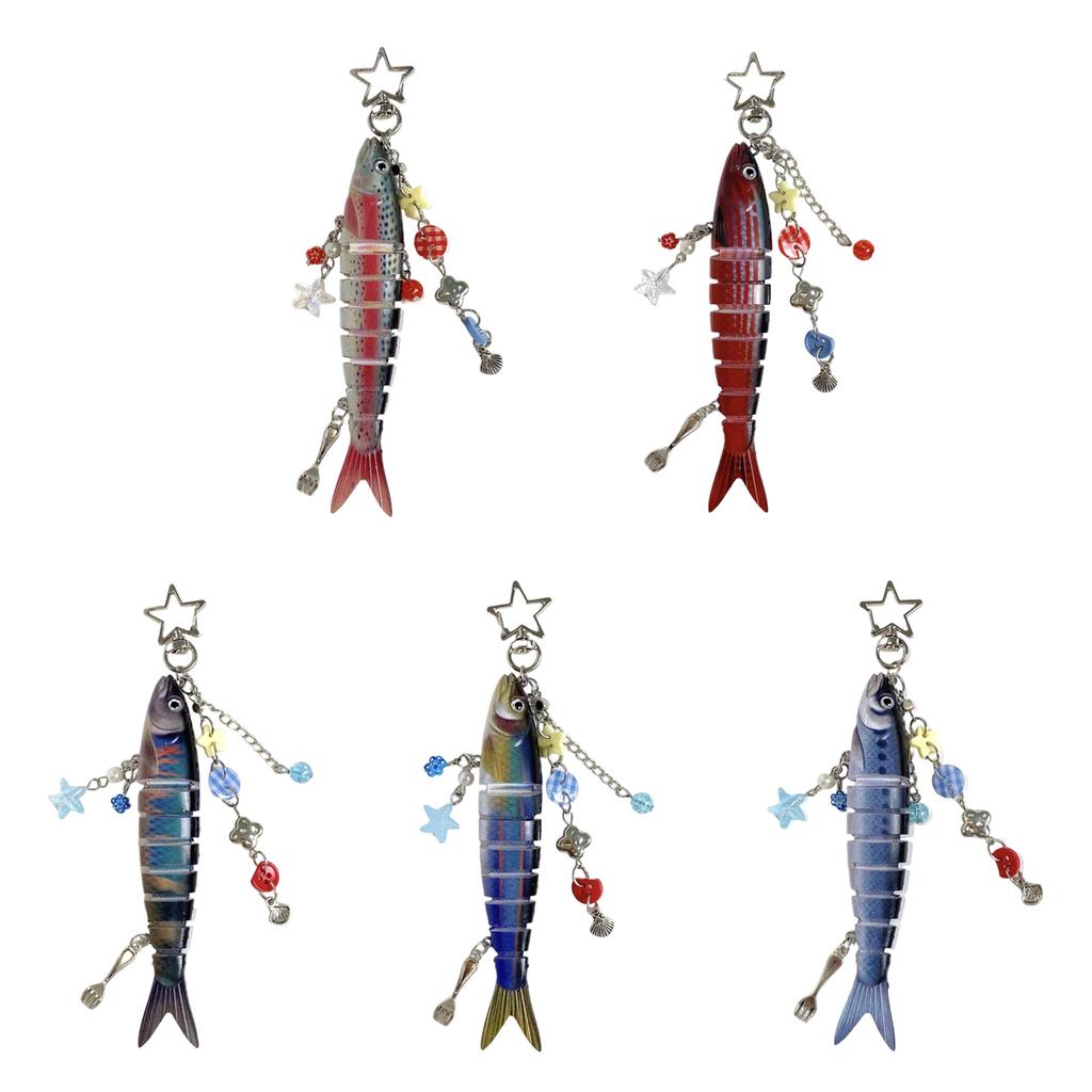 Accessorio Pesce Realistico Portachiavi alla Moda Texture Resina Portachiavi Pesce Adatto per Feste e Abbigliamento Casual