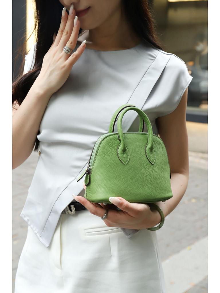 2025 Women's Fashion Leather Mini Shell Handbag - Large Capacity Single Shoulder Crossbody Bag