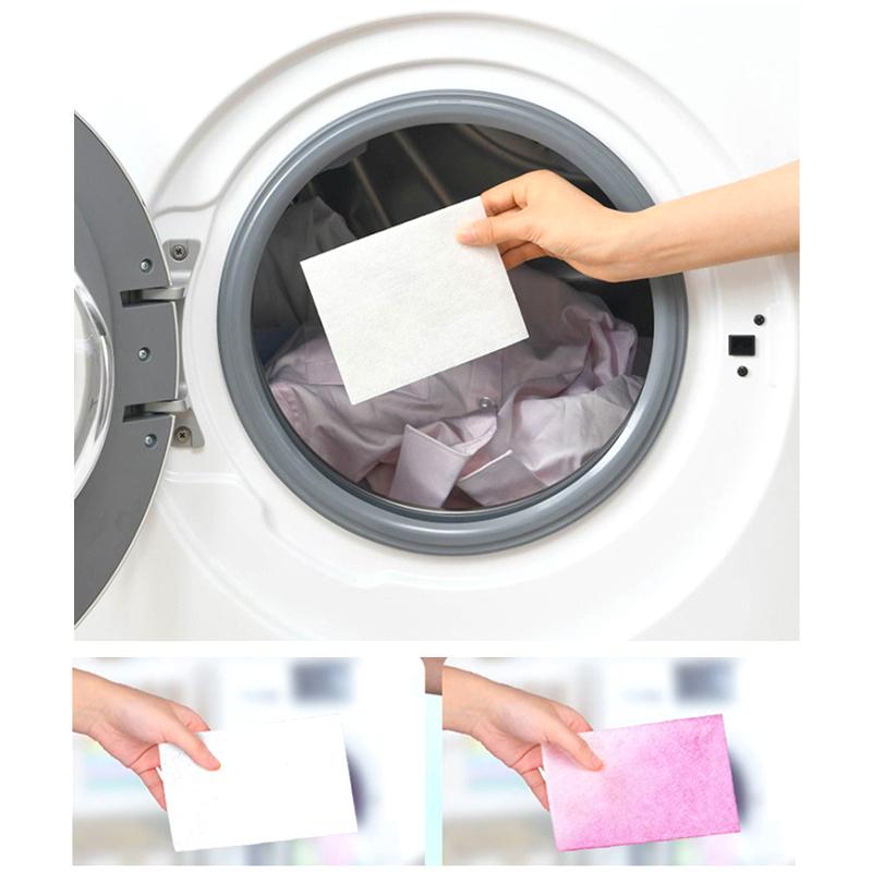 Anti-Staining Laundry Tablets Laundry Paper Clothes Sheets Anti-String Mixing Color Absorption Washing Household Merchandises