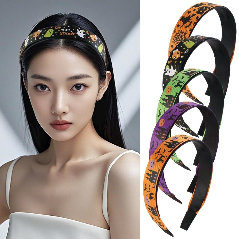 Bat Halloween Hair Hoop Horrible Ghost Bat Print Hairband Skull Head Headband Girls/Children