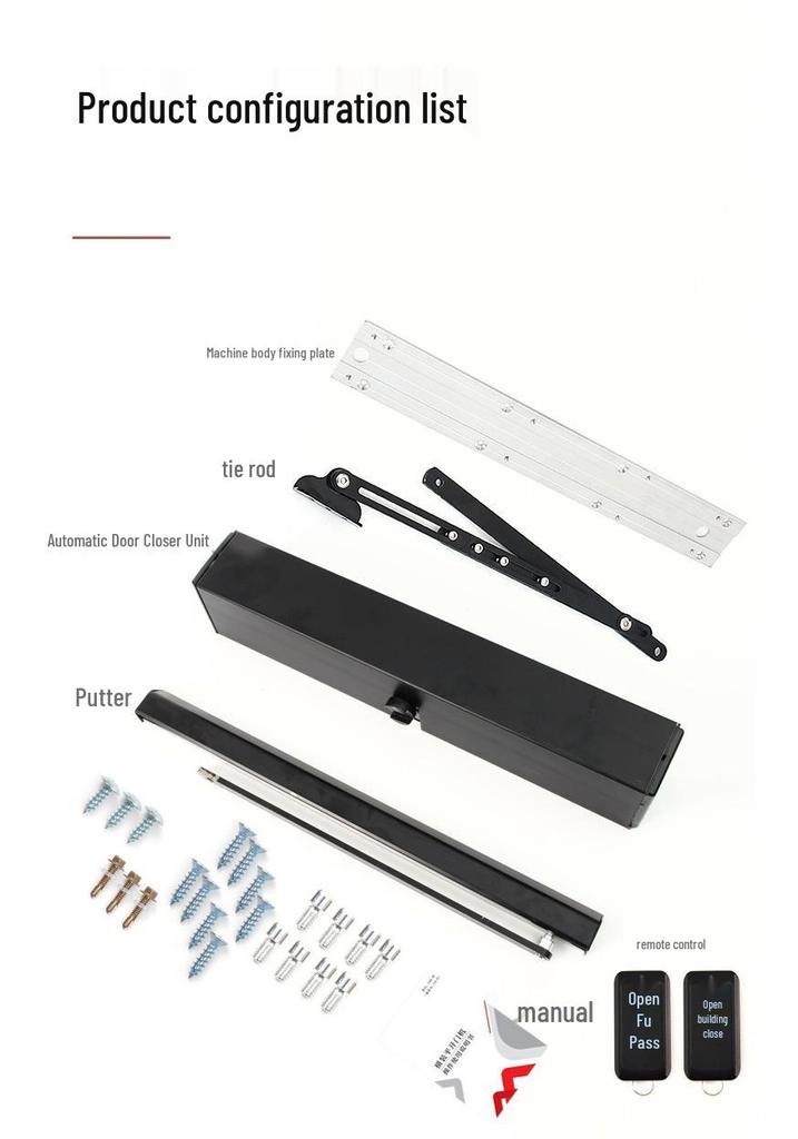 Indoor Automatic Fire Door Closer with Facial Recognition & Mobile Access
