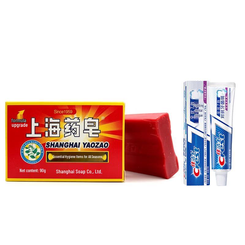 Crest 7-Effect Toothpaste & Shanghai Soap Travel Bundle