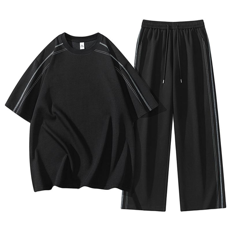 Casual Sports Suit Men's Summer Loose Short-sleeved Two-piece Set