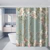 Shower Curtain: Elegant Floral Design with Pink and White Flowers for a Serene and Stylish Bathroom Decor