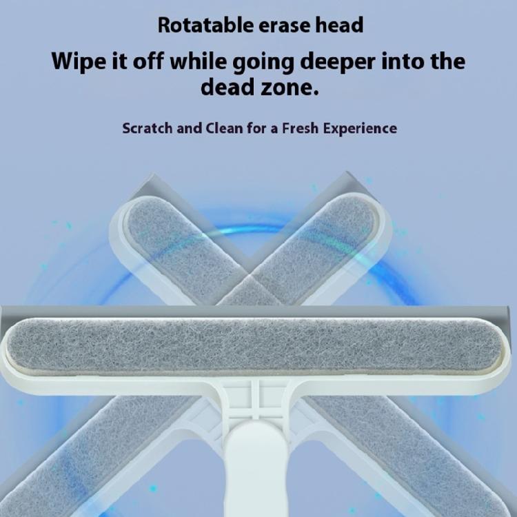 Window Squeegee Cleaner Plate Glass Cleaner Scraper with Rusts Resistant Frame and Quick Drying Sponges