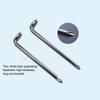 L-Type Screwdriver Phillips/Hexagon Key Wrench L-Shaped Wrench Drill Bits Elbow Bend Short Arm Screwdriver Ph0 Ph1 Ph2 H4 H5 H6