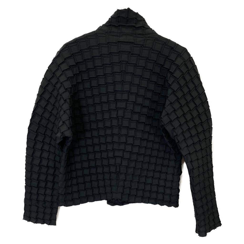 ISSEY MIYAKE Black IM52FD517 Cotton Blend Jacket Jacket 2 blackUsed