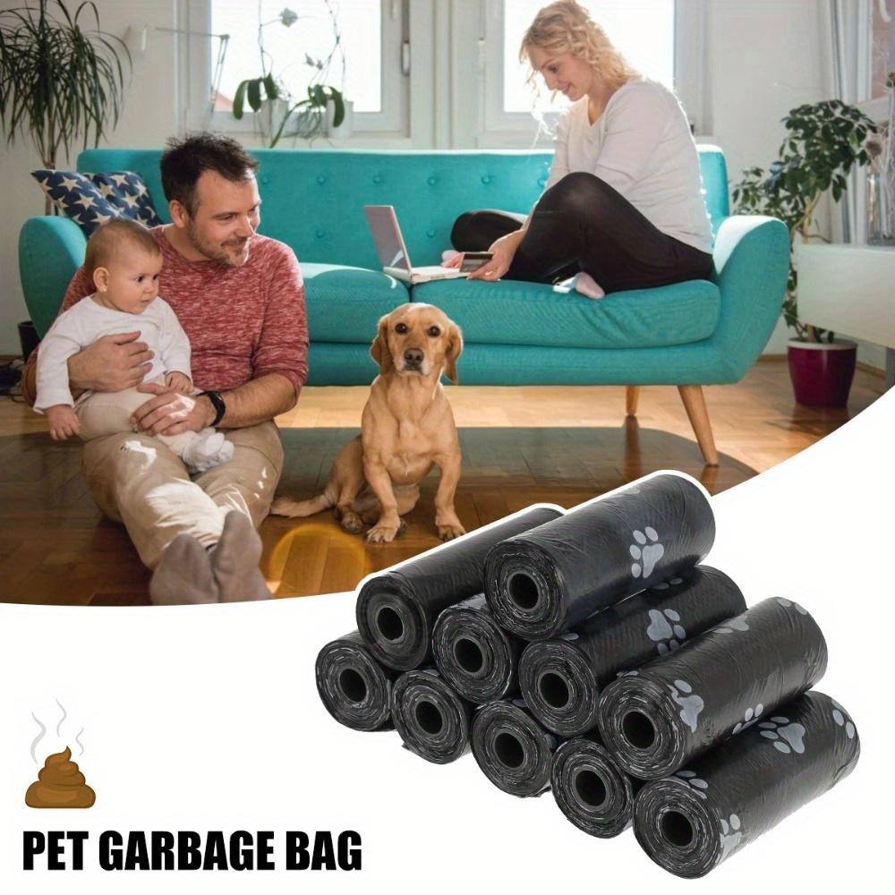 15 Rolls (225pcs) Dog Poop Bag Disposable Pet Garbage Bag Dog Garbage Bag Design Pet Poop Cleaning Bone Bag Dispenser Tool