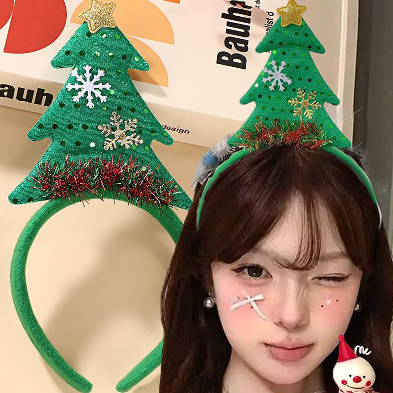 Weihnachten Niedliches Elch Stirnband Noel Weihnachtsbaum Lebkuchenmann Verkleiden Haarband Navidad Frohe Weihnachten Dekor Frohes Neues Jahr