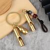 1Pc Brass Emergency Survival Whistle High Decibel Portable Keychain Outdoor Tools Whistle For Referee Training Camping Hiking