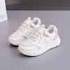 Spring mesh breathable sports shoes women's lightweight and versatile student running shoes thick-soled simple casual dad shoes