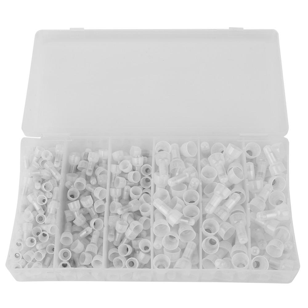 300Pcs CE-1/2/5 Crimp Terminals Connectors Kit Closed End Crimp Connectors  Car Audio