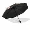1pc Outdoor Umbrella with Anime Characters - Automatic Opening/Closing - Portable 3-Fold Design - 8-Rib Iron Frame - Perfect Gift for Fans, Trave