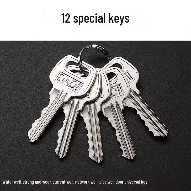 Universal Fire Door & Utility Room Key for Lock Cylinder & Electric Meter Access