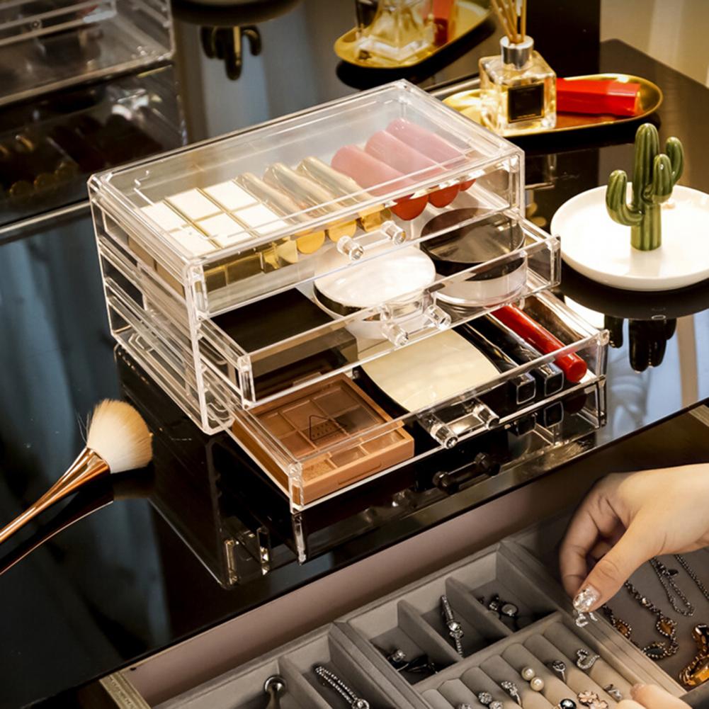 Storage Box with Velvet Lining Display Large Compartment Modular Stacking Design Watches Bracelets Jewelry Organizer