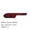 3D Car Styling GT for Car Hood Fender Trunk Rear Bonnet Nameplate Decal Emblem Badge Sticker