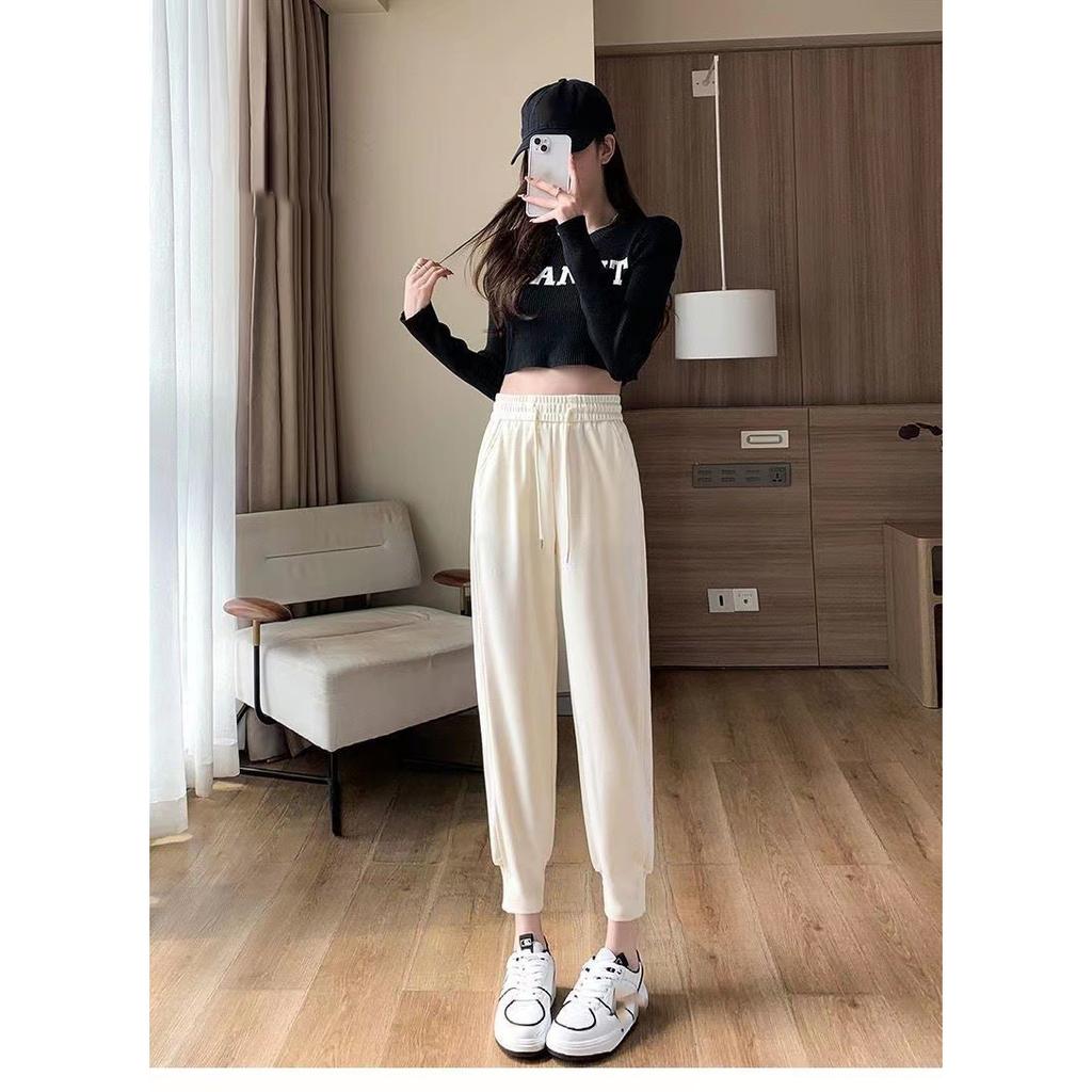 Autumn Winter Sweatpants Women High Waist Loose Harun Trousers Radish Casual Straight Pants Female