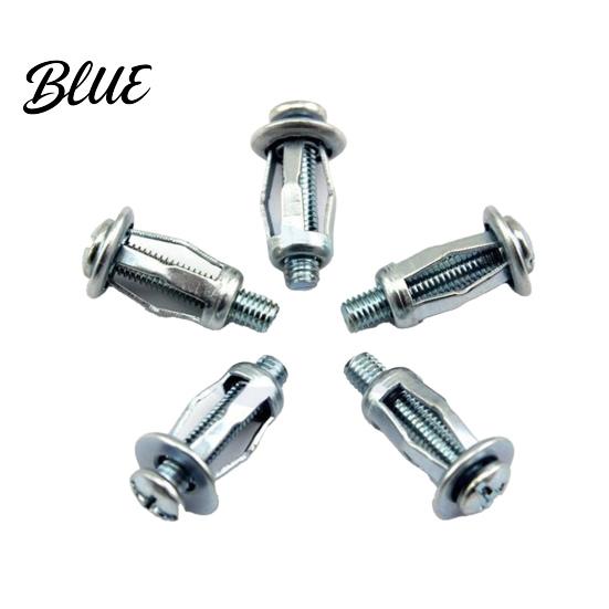 Threaded Metal Inserts 91Pcs Petal Jack Nut Kit M4 M5 M6 Hollow Wall Anchors with Screws Expansion Drywall Repair Tools Rivet Fasteners for