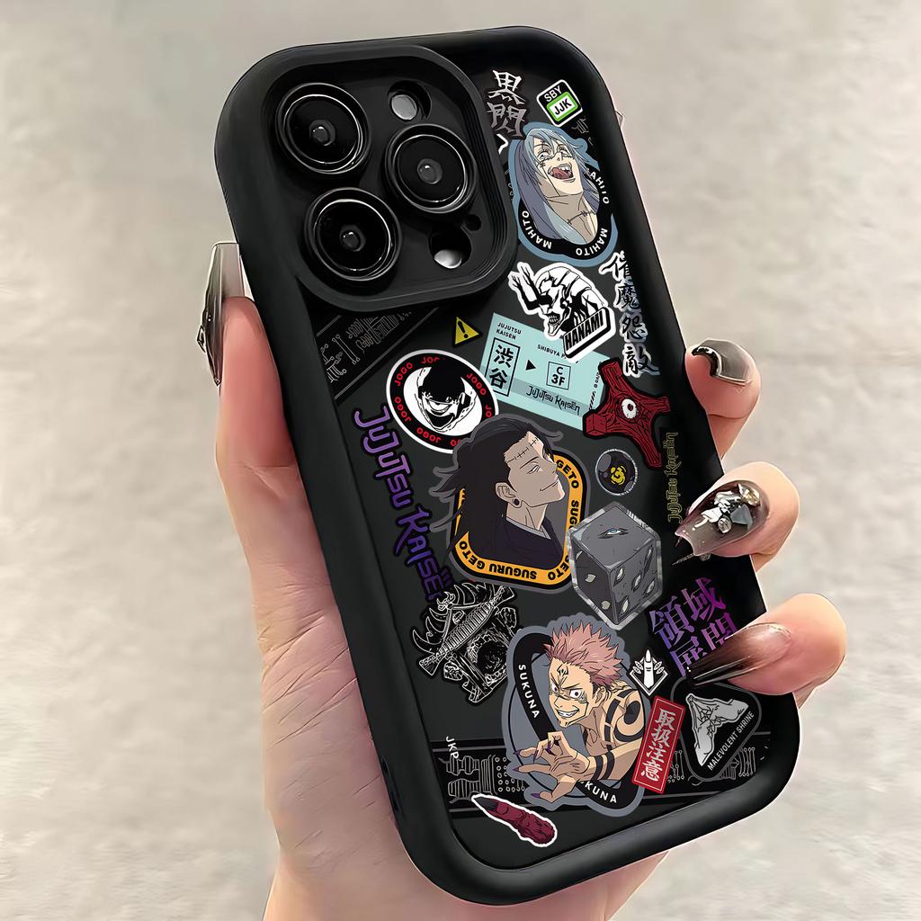 New Jujutsu Kaisen Hot Anime Phone Case For iPhone 17 Air 16 E 15 14 13 12 11 Pro Max Plus Mini SE 2020 2022 Soft TPU Back Cover