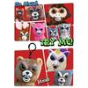 Feisty Pets Mini Dog RANGS Japan Feisty Pets Mini Angry Dog Plush Keychain with dramatically changing facial expressions - - -