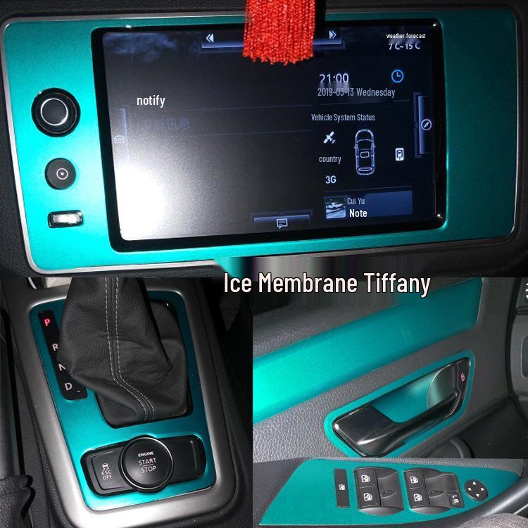 Qoros 3 Interior Carbon Fiber Gear Shift & Window Panel Sticker