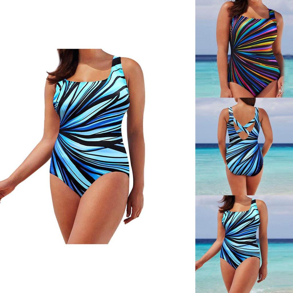 Stylish Women's Swimming Costume Padded Swimsuit Monokini Set For Fashion-forward Beach Days