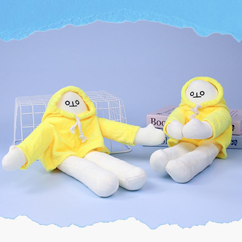 Banane Mann Emo Plüschtier – Niedlich, Bewegliche Gliedmaßen, Schrulliges Geburtstagsgeschenk