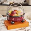 Flip Cover Table Fruit Tray High Feet Snack Tray Kitchen Tableware Fruit Bowl  Living Room
