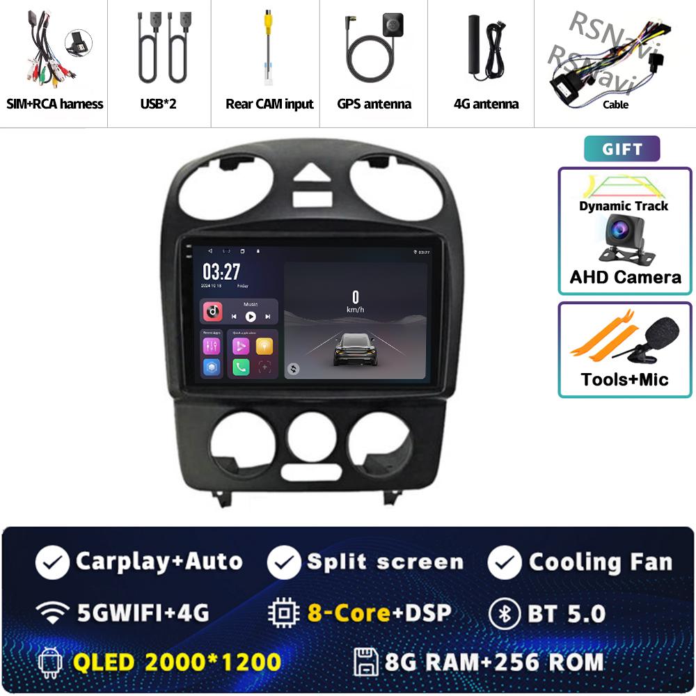 Android 14 Carplay Auto For VW Volkswagen Beetle 2000 2001 - 2012 Car Radio 4G WIFI Player Multimedia Srereo Navigation Video BT