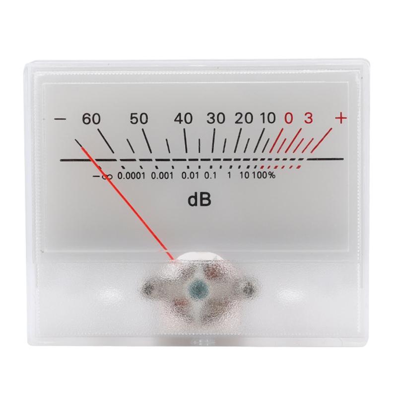 Mic VU Meter de înaltă precizie DB Level Meter fiting pentru studio de înregistrare Home Audio Car Audio Transformation Plastic