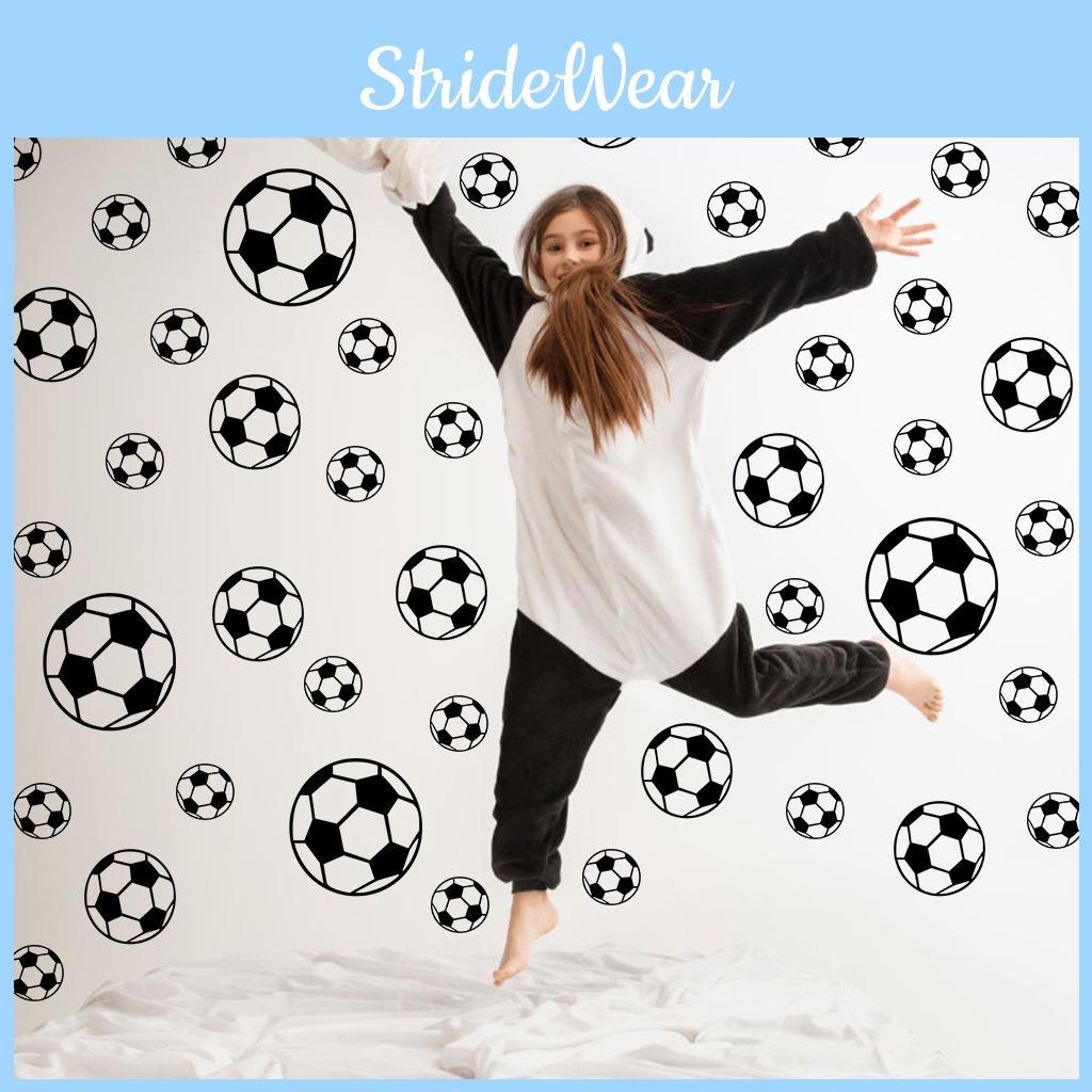 Soccer Pvc Pattern Wall Art Sticker For Kids Bedroom Playroom Decoration Home