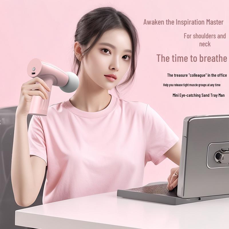 Compact Electric Muscle Massager Gun for Home & Office Fitness
