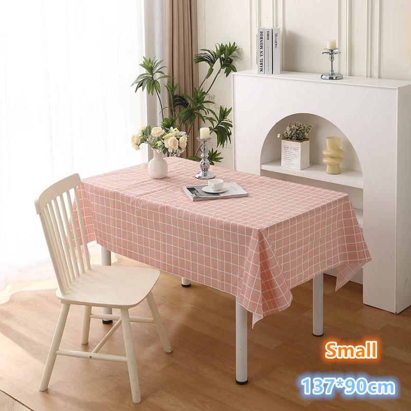 Table Cloth For Home Waterproof Plaid Stripe Dining Tablecloth Kitchen Decorative Rectangular Coffee Cuisine Party Table Cover