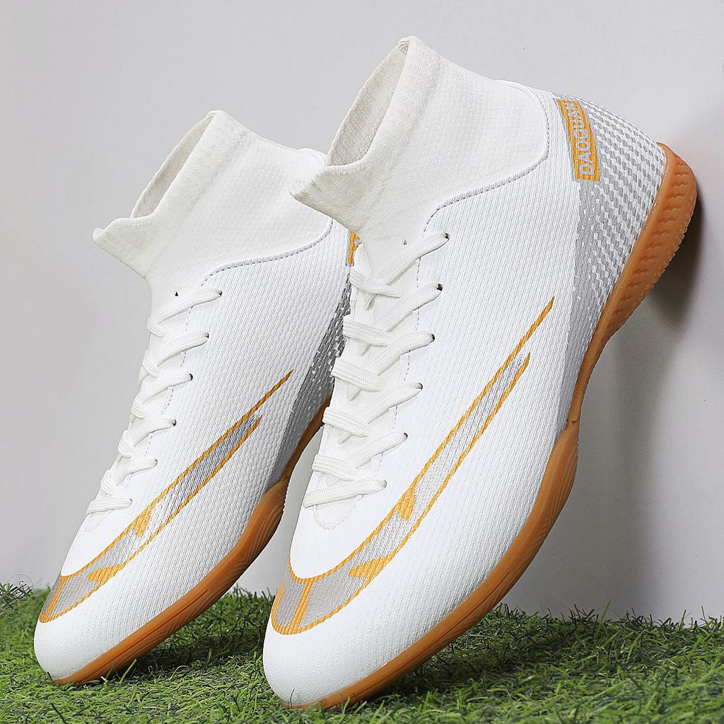 Νέα παπούτσια ποδοσφαίρου με ψηλό αστράγαλο, για futsal σε εσωτερικό χώρο, παιδικά, ανδρικά και γυναικεία παπούτσια, παπούτσια ποδοσφαίρου για προπόνηση και αγώνα