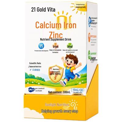 21 Golden Vita Children's Calcium, Iron, and Zinc Liquid Supplement