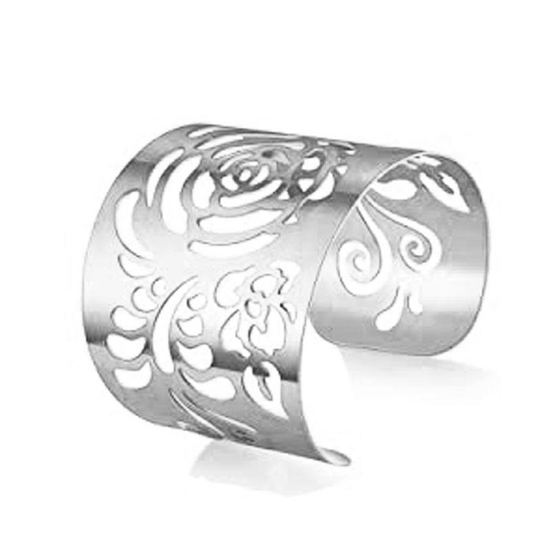 Exquisite European & American Metal Hollow Pattern Bracelet Set