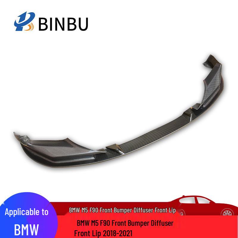Carbon Fiber Front Lip Diffuser for BMW M5 F90 (2018-21) No чёрный
