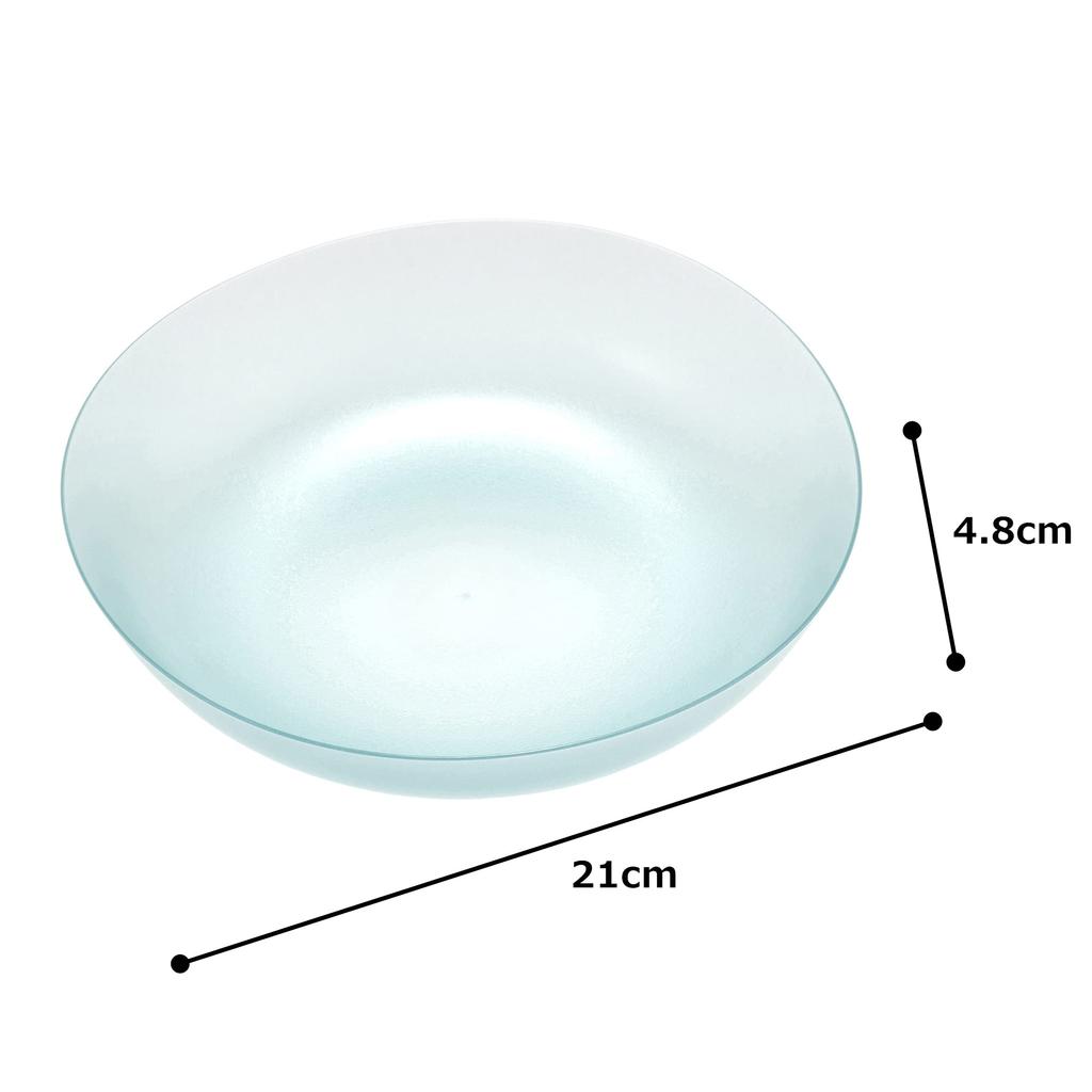 IJ Unbreakable Large Plate, Lunch Bowl, Curry Plate, 21cm, 1000ml, Dishwasher Safe, Made In Japan, Perfect for Home Parties, Outdoor Activities,