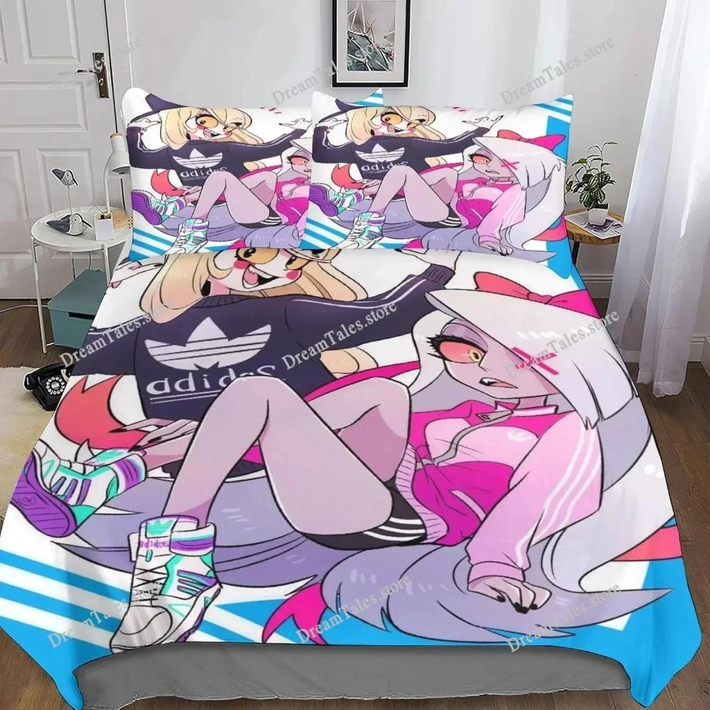 Game Hazbinel Duvet Cover Pillowcase Bedding Set Adult Boy Girl Bedroom Decoration Charlie Single Double Large Size029963