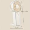 3-Speed Portable Handheld Fan - USB Rechargeable, Lightweight Wearable Design, Button Control for Indoor & Outdoor Use