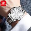 OLEVS Men Watch Original Brand Waterproof Luminous Quartz Watch Rhombus Mirror Stainless Steel Watch With Box