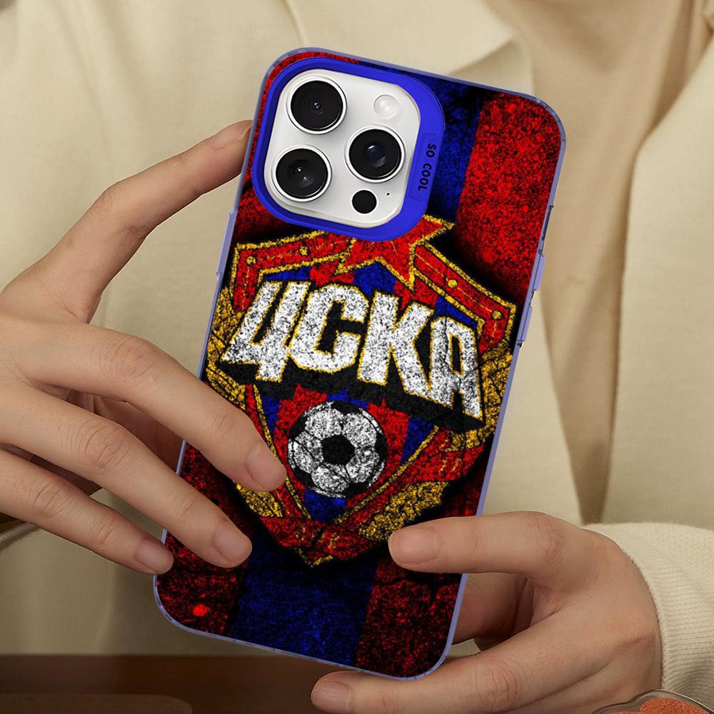 

Hot Russia PFC CSKA Moscow Phone Case For IPhone 16 15 14 13 12 11 Pro Max X XR XSMAX 8 7 Plus Matte Shockproof Back Cover iPhone 14 pro