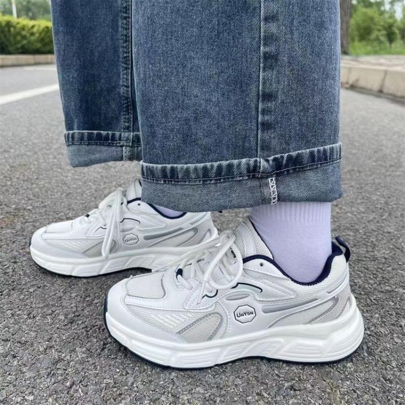 

Fashion New women s casual thick soled women s sneakers comfortable height increasing shoes fashionable versatile sports shoes 40 бежевый